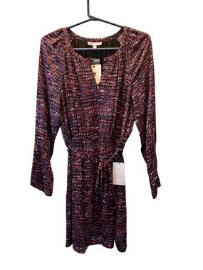 DR2 Long Sleeved Pattern Button Dress | Size S Small
